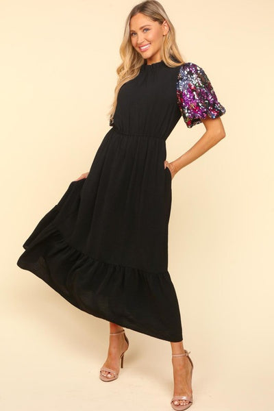 stripes binding long sleeve sequin party dress Maxi Long sleeves prom dresses HOW TO SEW A Slight modifications might be Type|cl:3-Drawer