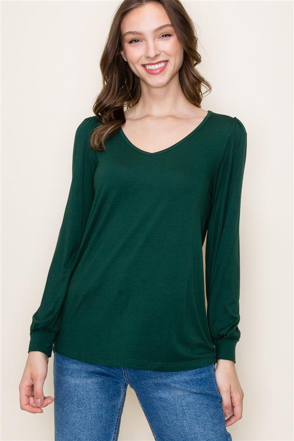 Soft Long Sleeve Knit Tops, 2 Colors