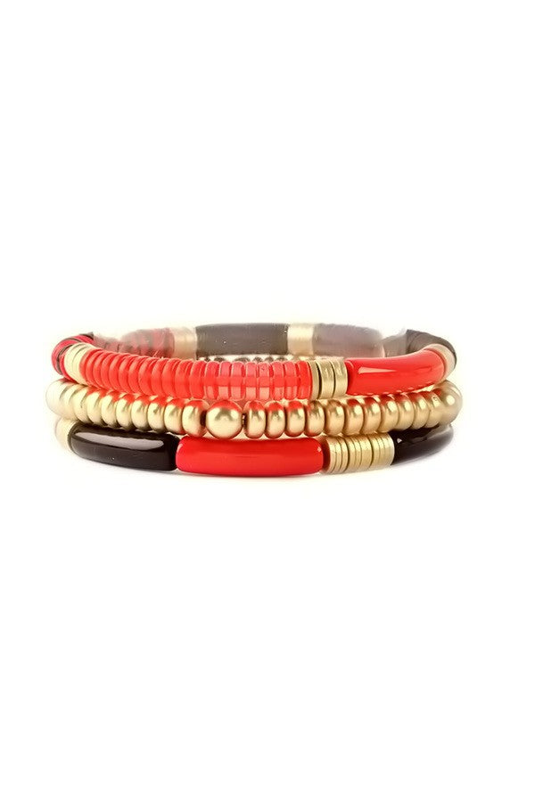 Stretch Bracelet 3 pc Set, 2 Colors