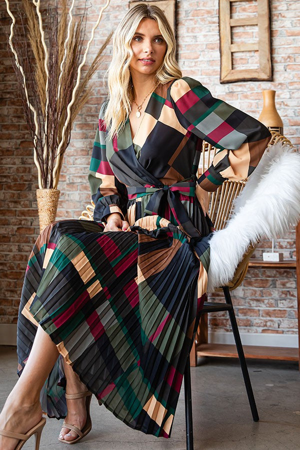 plaid pleated dress Memorable Vibe Strapless Plaid Pleated Mini Dress