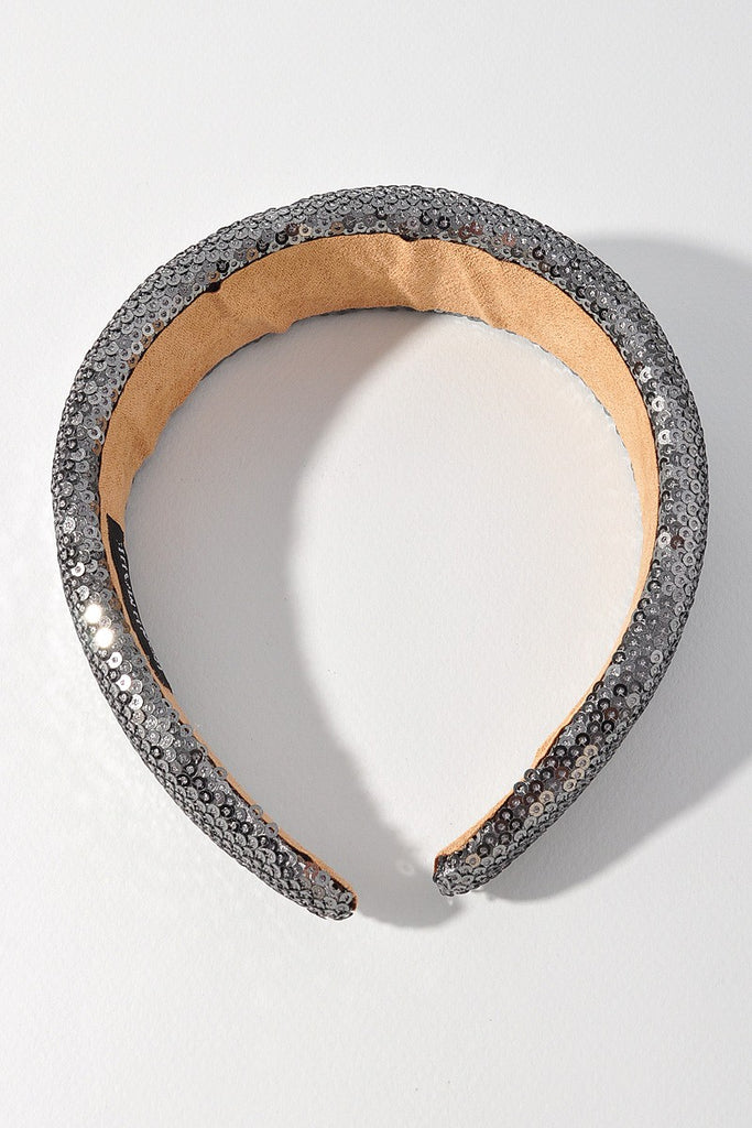 Sequin Flat Headband, Gold or Silver