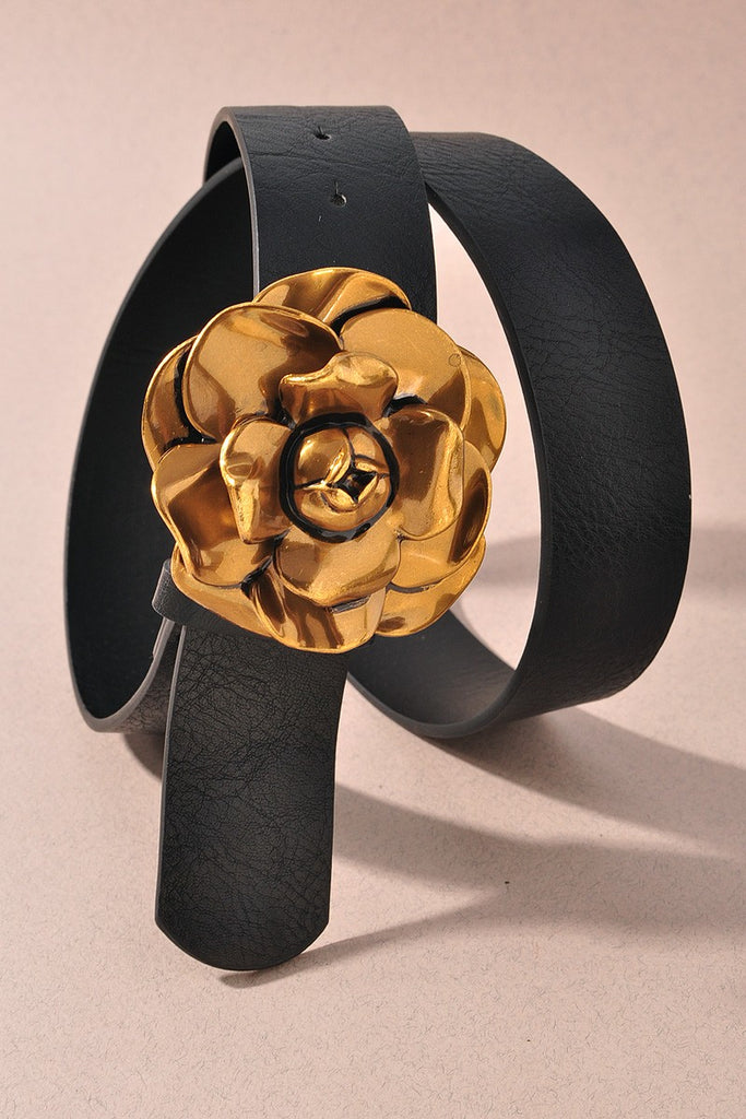 Gold Flower Belt – Striped Box Boutique display picture 2