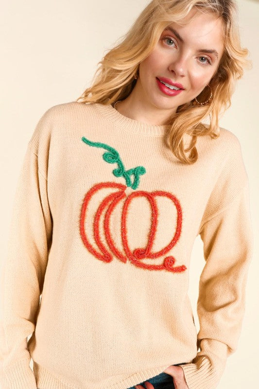 Sparkle Pumpkin Sweater