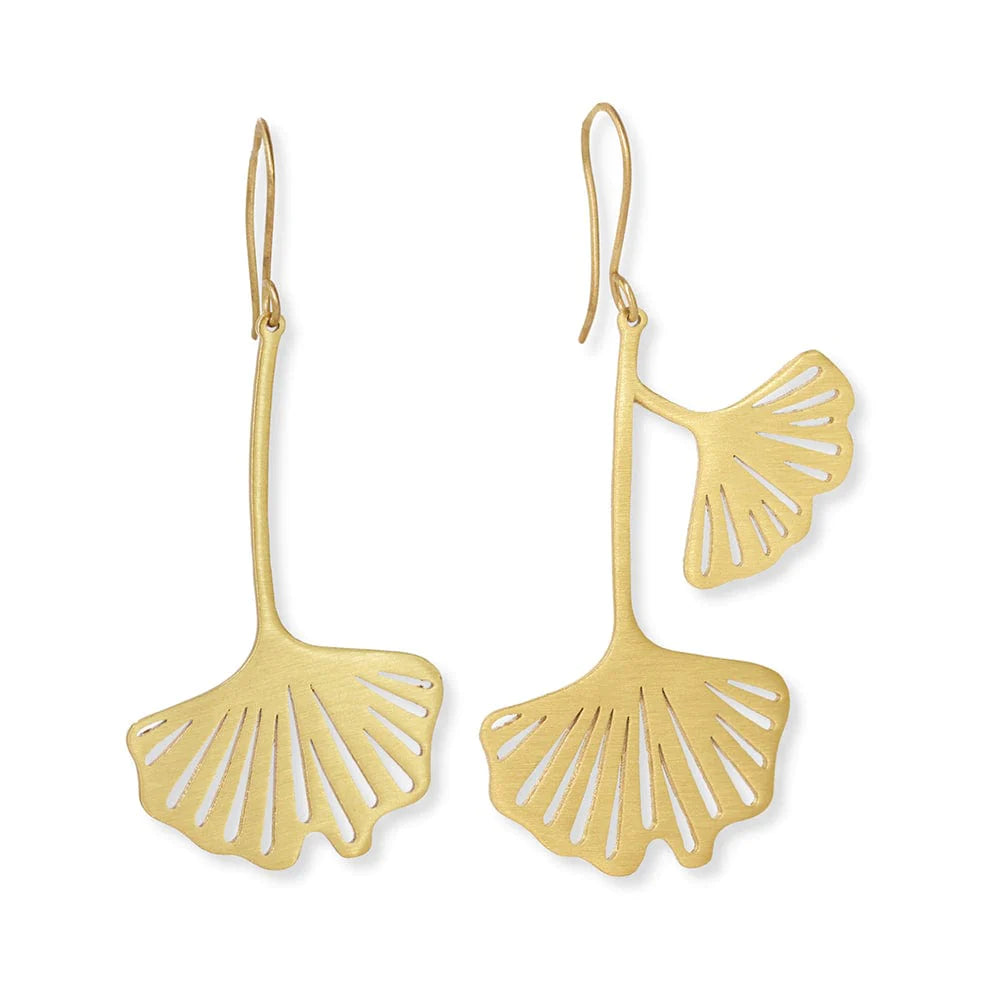 Amelie Ginko Leaf Earrings