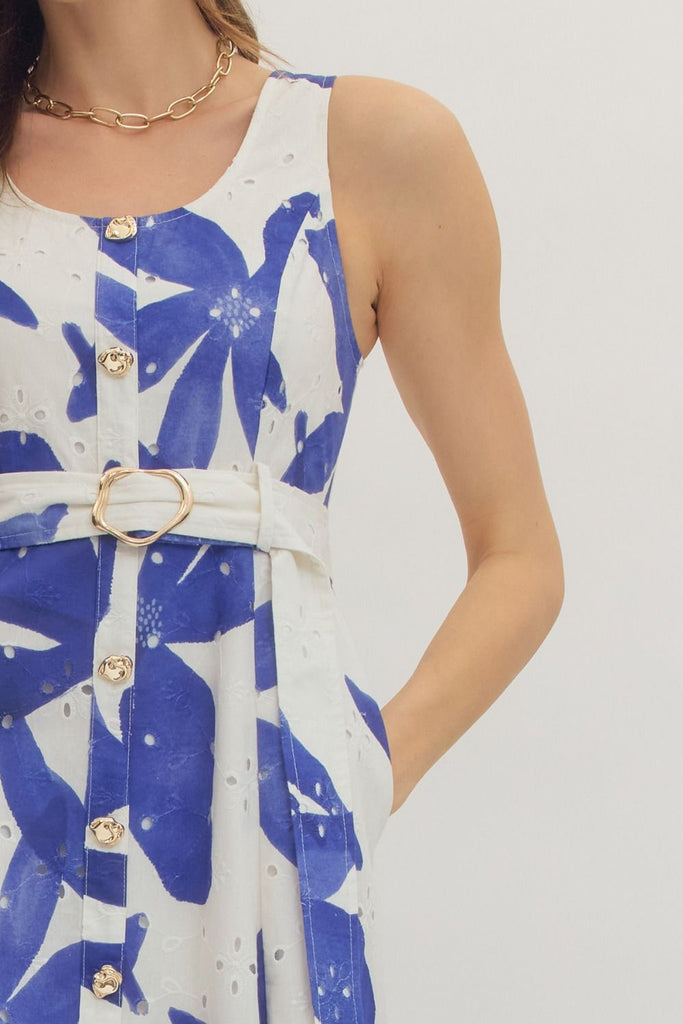 blue sparkle wrap dress BuddyLove | Adeline Sequin Wrap Dress main image 1