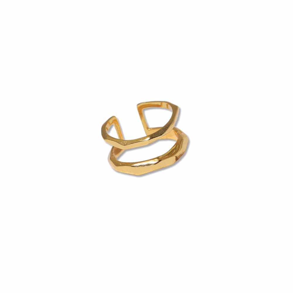 Jackie Forged Double Band Ring