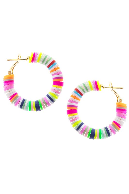 Multi Colored Hoop Earrings