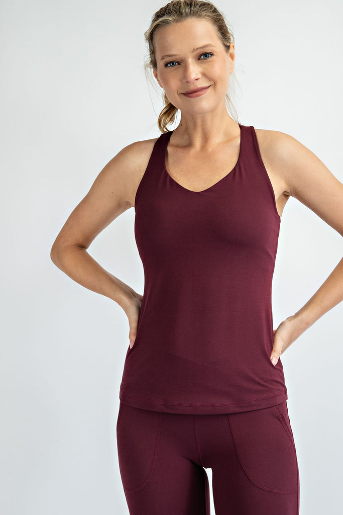 Tank Top with Built in Bra, 3 Colors