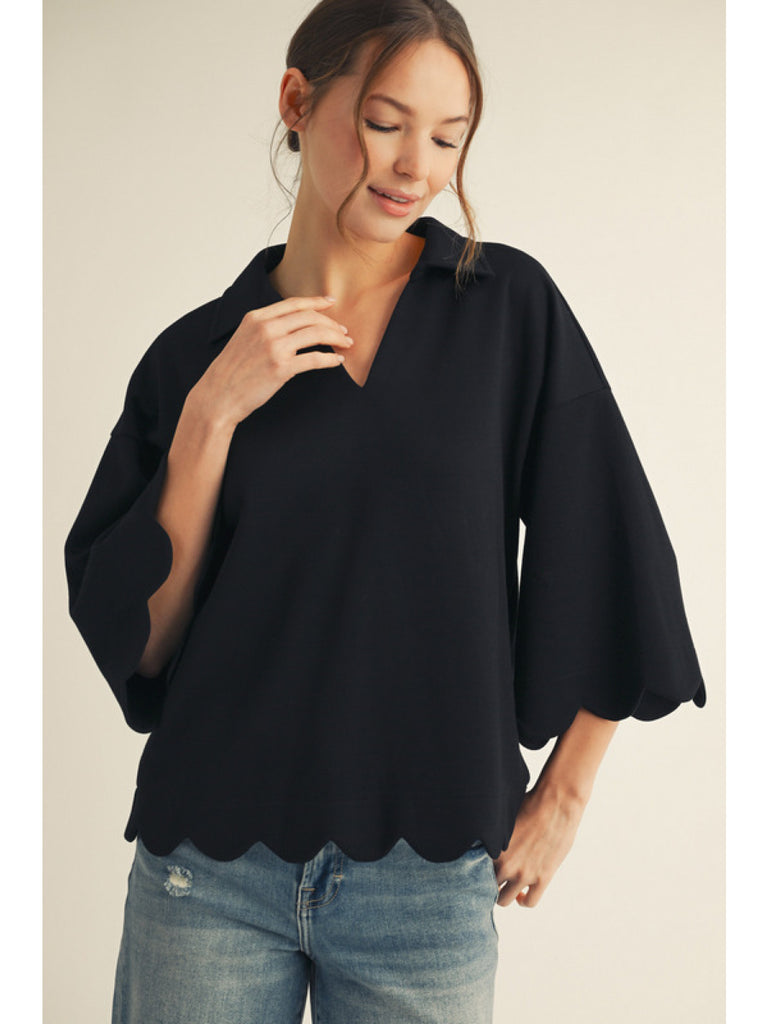 Scallop Cozy Top
