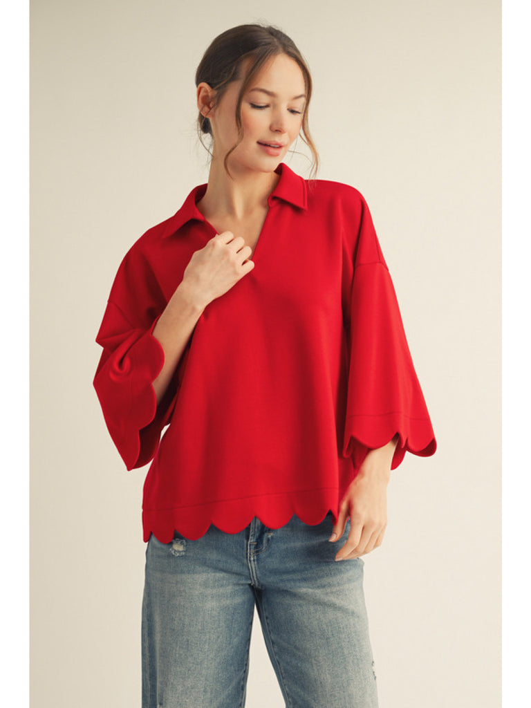 Scallop Cozy Top