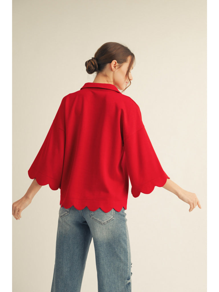 Scallop Cozy Top