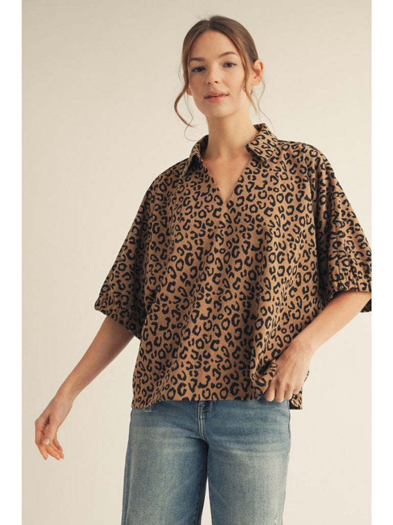 Animal Knit Top