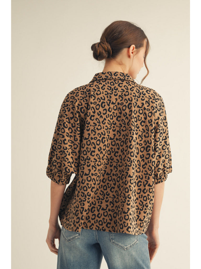 Animal Knit Top
