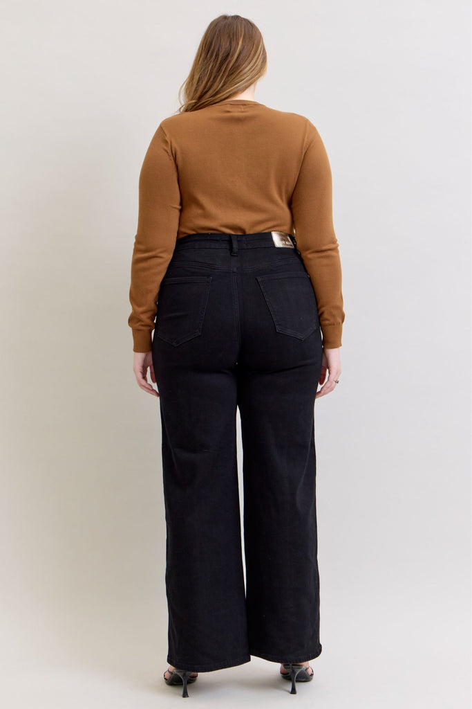 Judy Blue Black High Waist Retro Wide