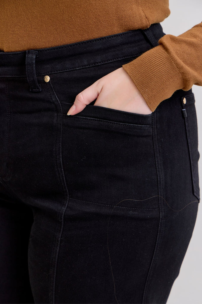 Judy Blue Black High Waist Retro Wide