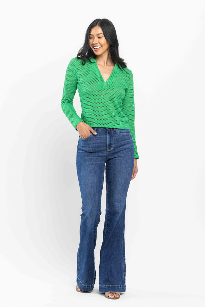 Judy Blue Wide Hem Flare Jeans