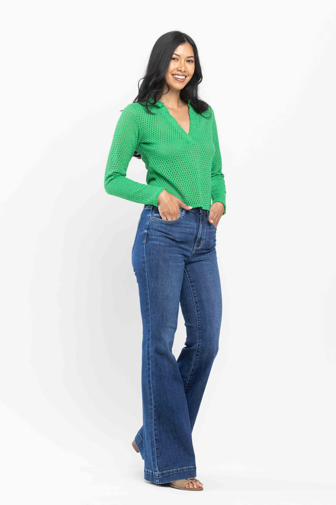 Judy Blue Wide Hem Flare Jeans