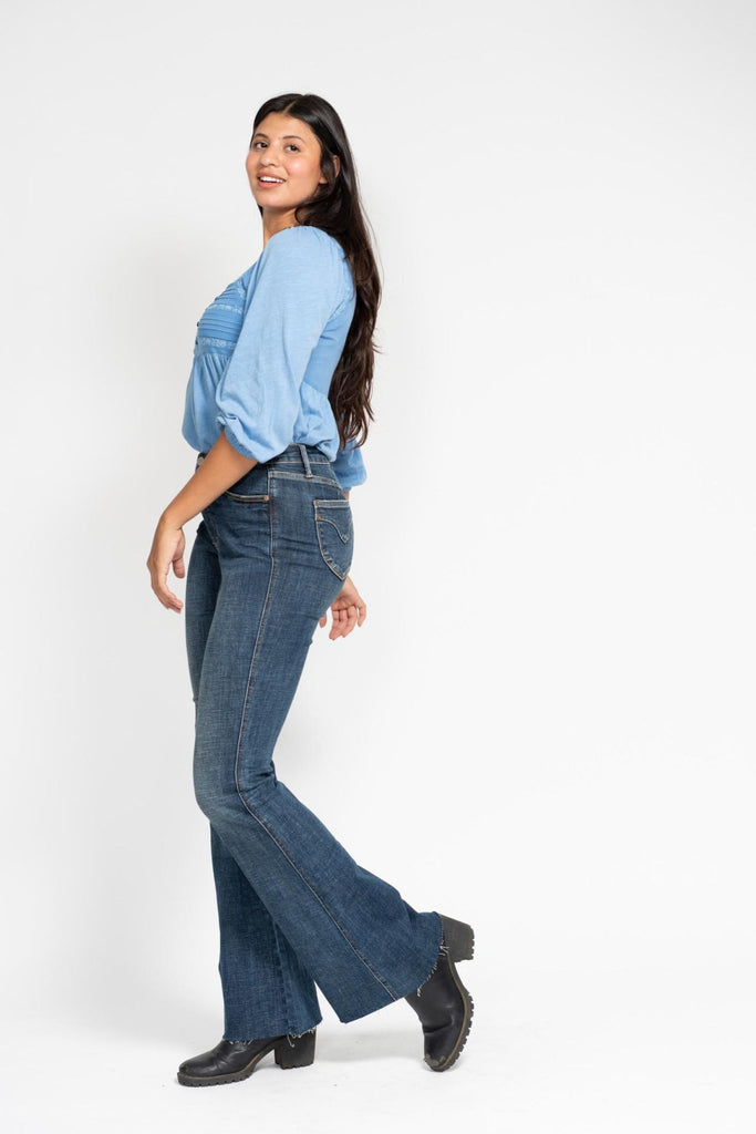 Judy Blue Shield Pocket Flare Jeans