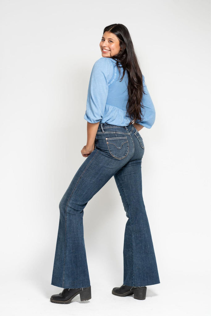 Judy Blue Shield Pocket Flare Jeans