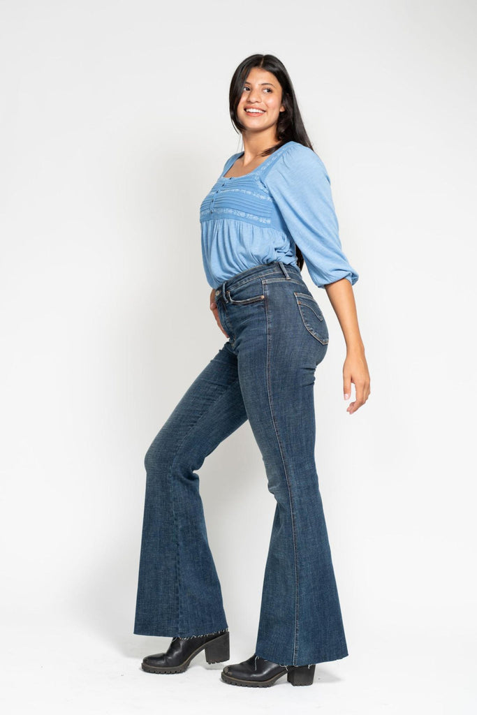 Judy Blue Shield Pocket Flare Jeans