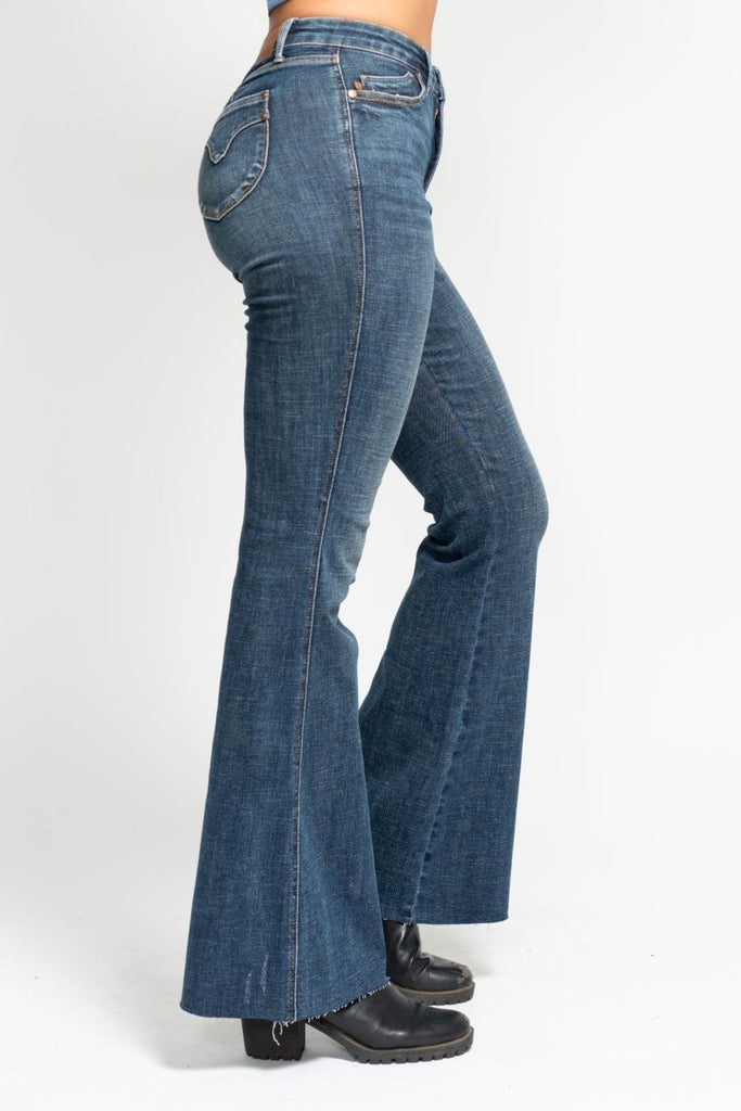 Judy Blue Shield Pocket Flare Jeans