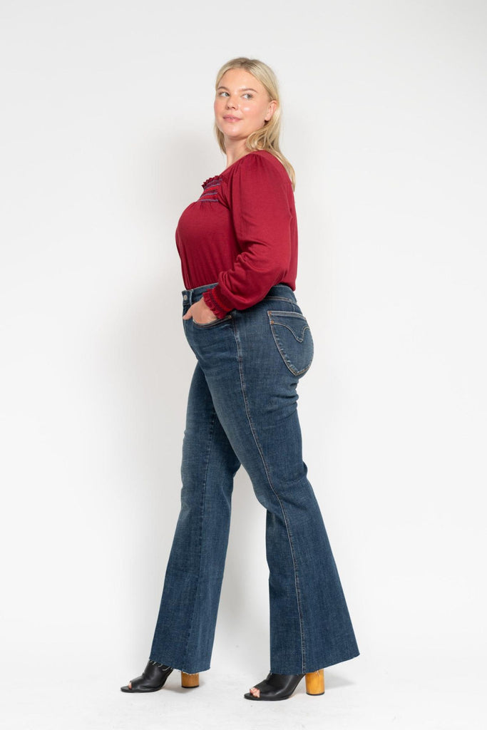 Judy Blue Shield Pocket Flare Jeans