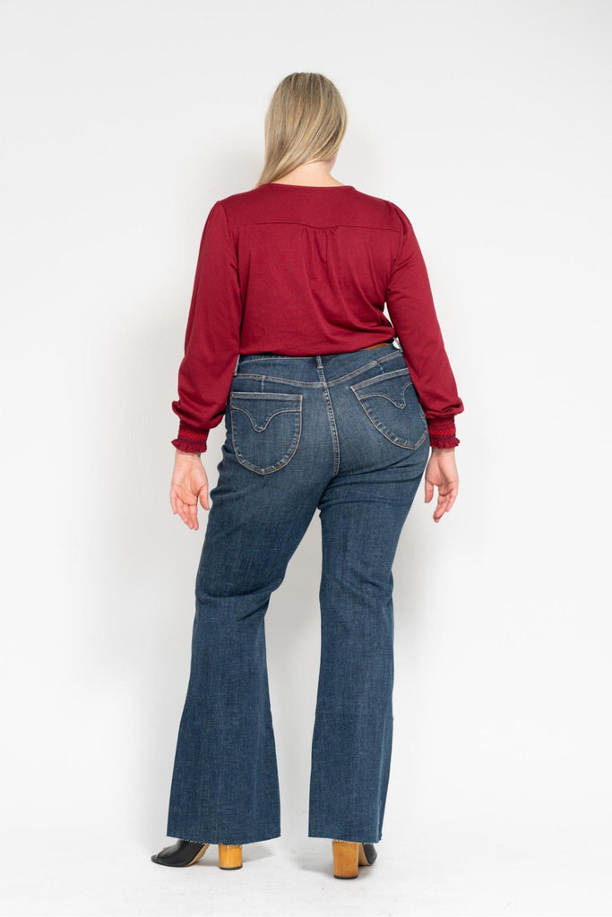 Judy Blue Shield Pocket Flare Jeans