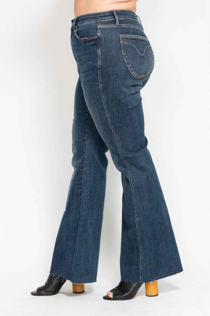 Judy Blue Shield Pocket Flare Jeans