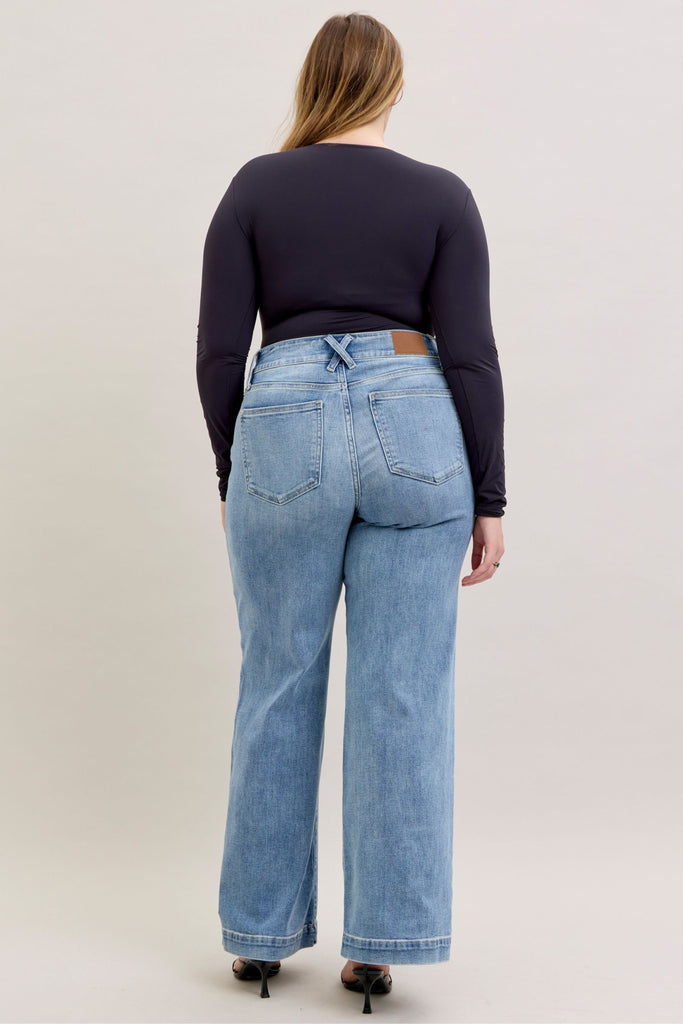 Judy Blue Black High Waist Light Trouser