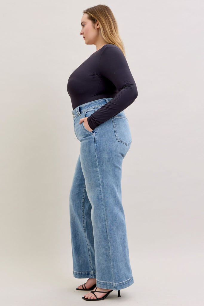 Judy Blue Black High Waist Light Trouser