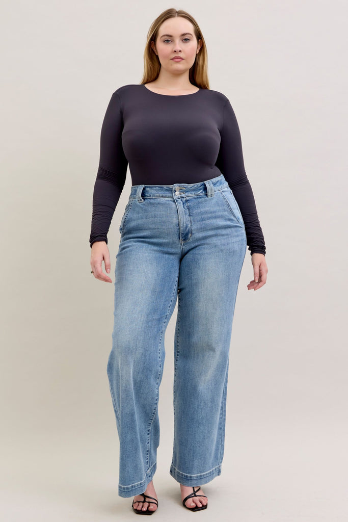 Judy Blue Black High Waist Light Trouser