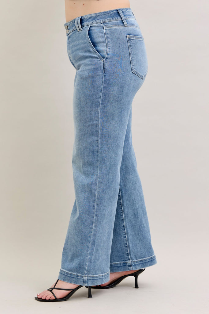 Judy Blue Black High Waist Light Trouser