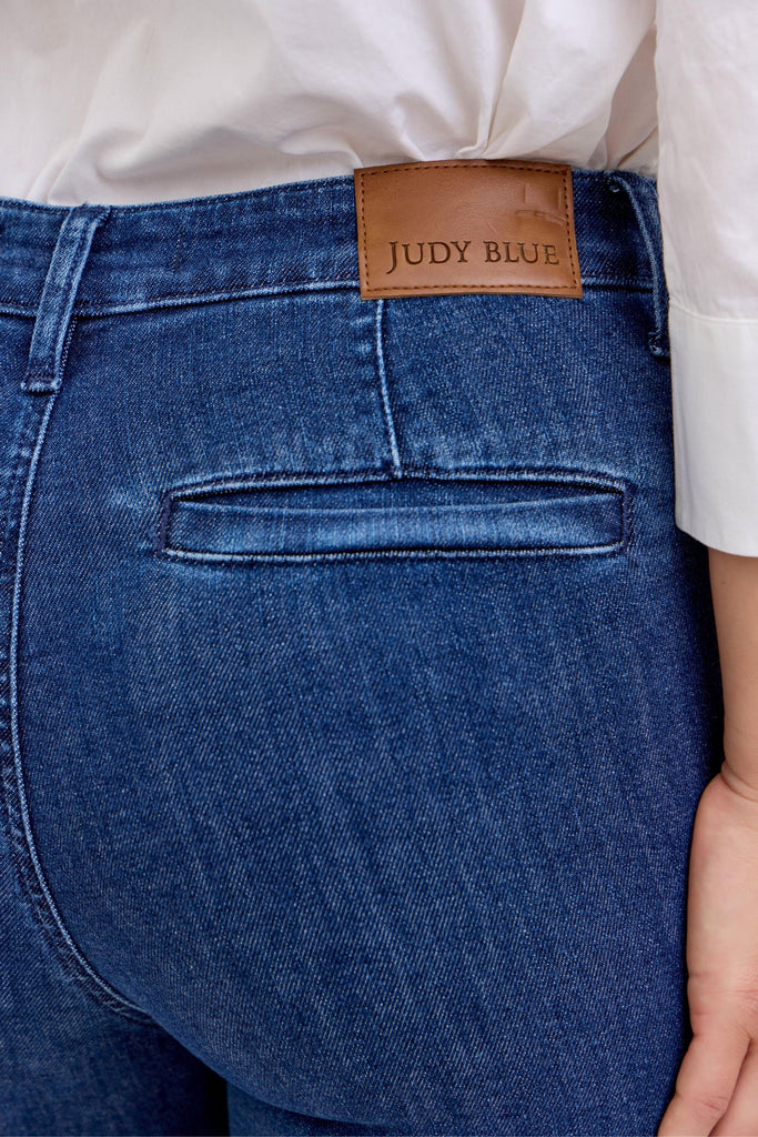 Judy Blue High Rise Flare Patch Pockets