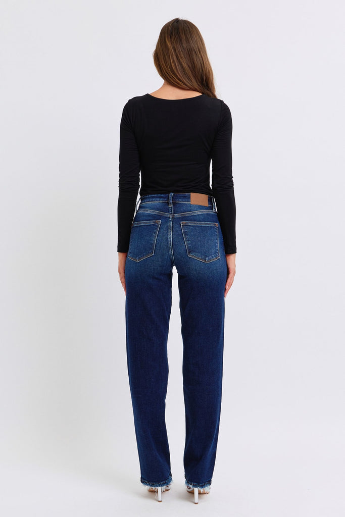 Judy Blue Straight Fray Hem