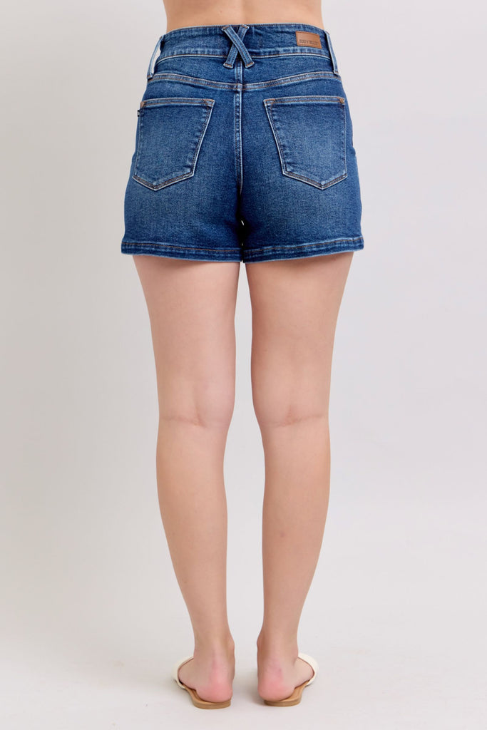 Judy Blue Double Button High Waist Short