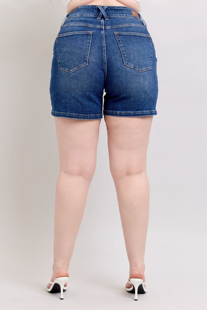 Judy Blue Double Button High Waist Short