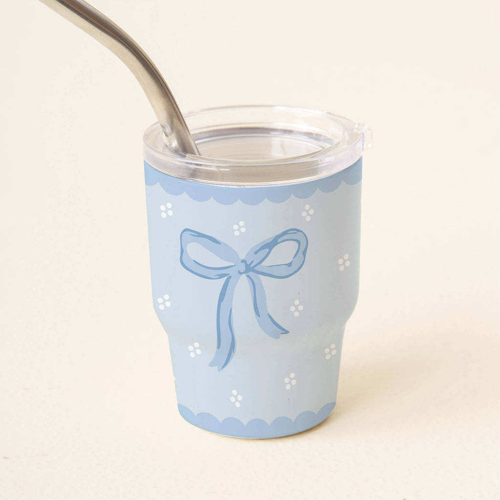 2 oz Tiny Tumbler, Bow Blue