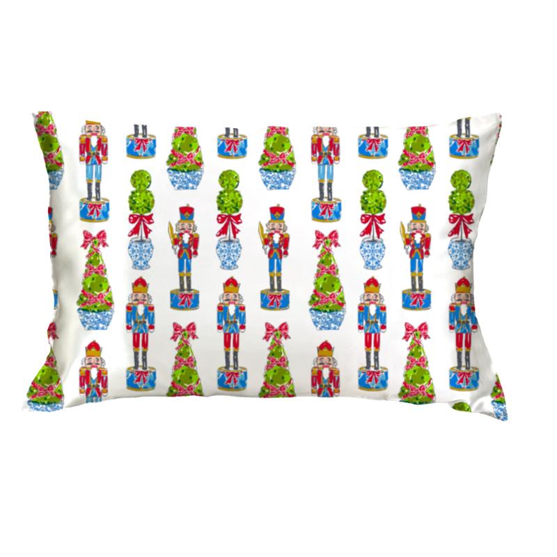 Festive Nutcracker Satin Pillowcase