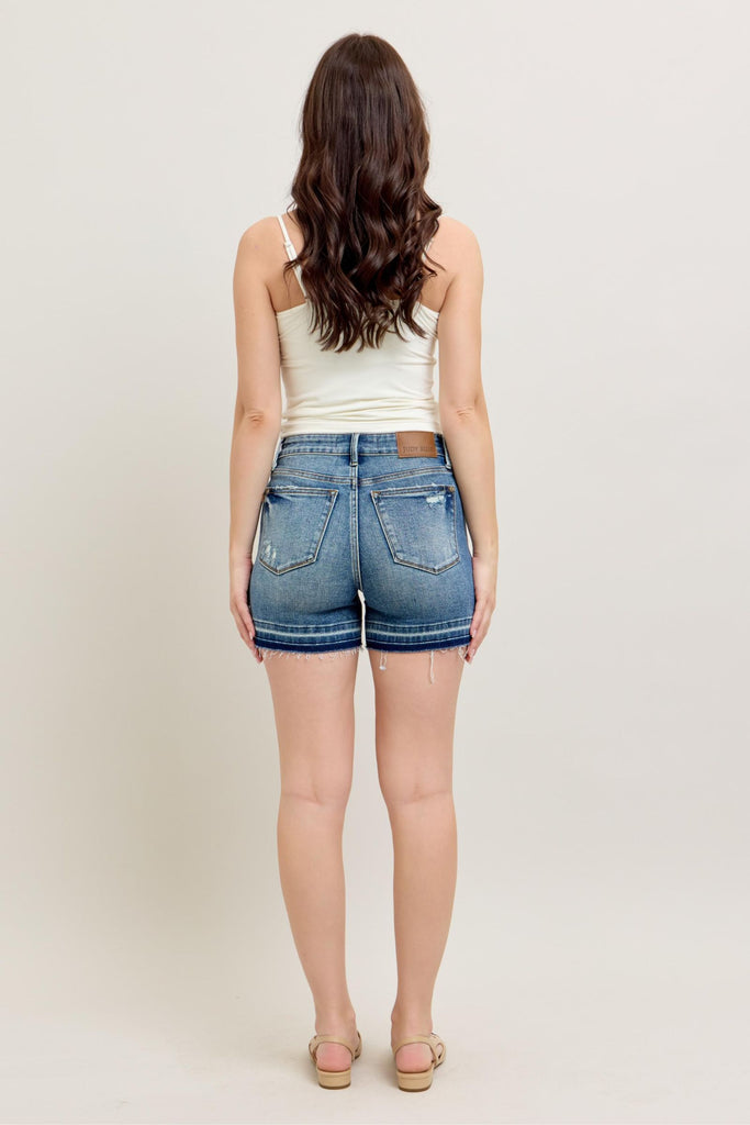 Judy Blue Raw Edge Shorts