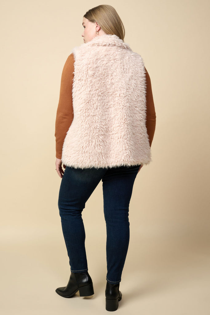 Ivory Furry Vest