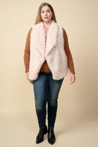 Ivory Furry Vest