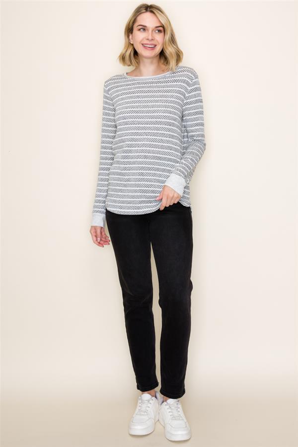 Grey Textured Sweater