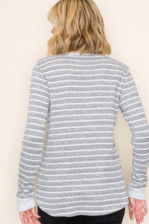 Grey Textured Sweater