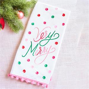 Very Merry Decorative Tea Towel