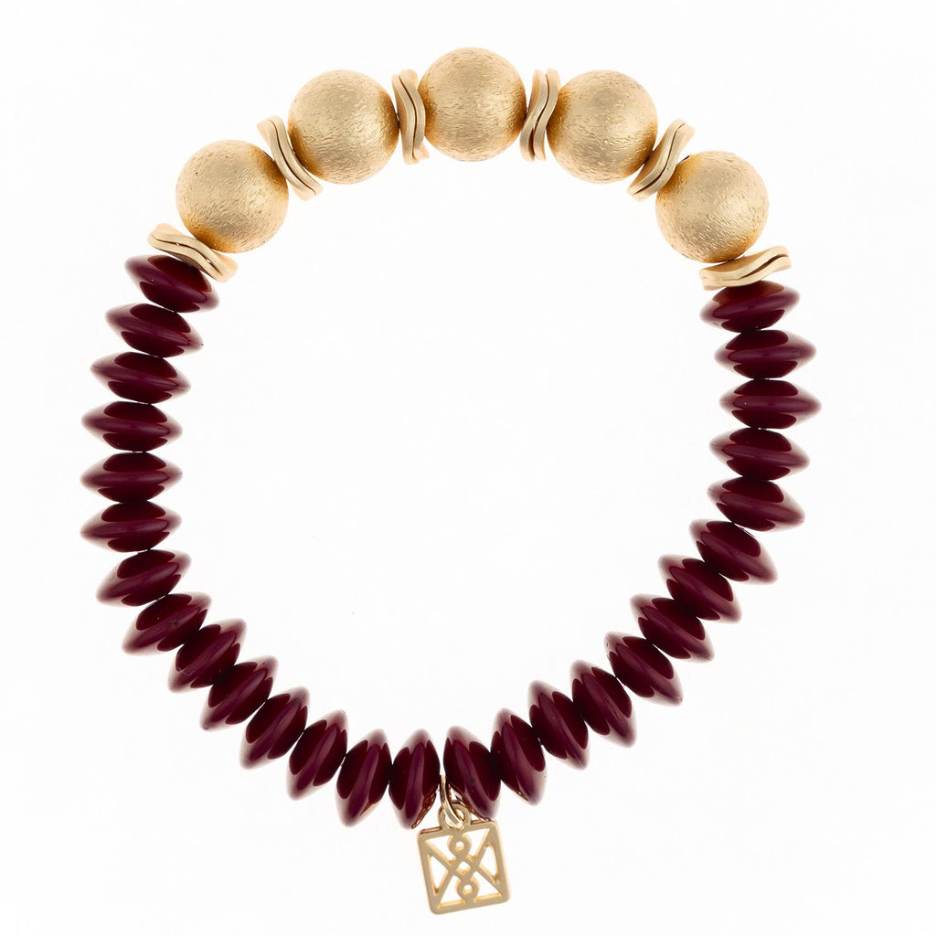 Luna Bracelet Maroon