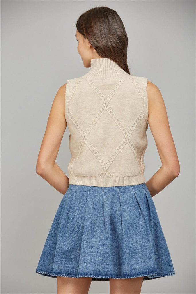 Cable Sweater Tank