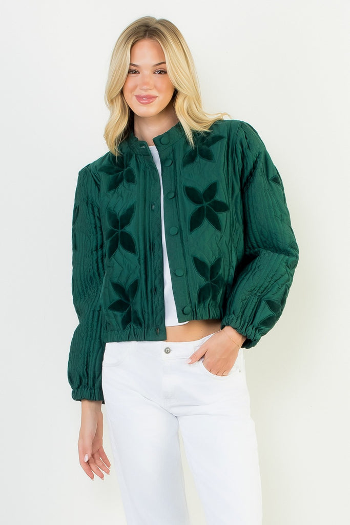 Green Poinsette Jacket