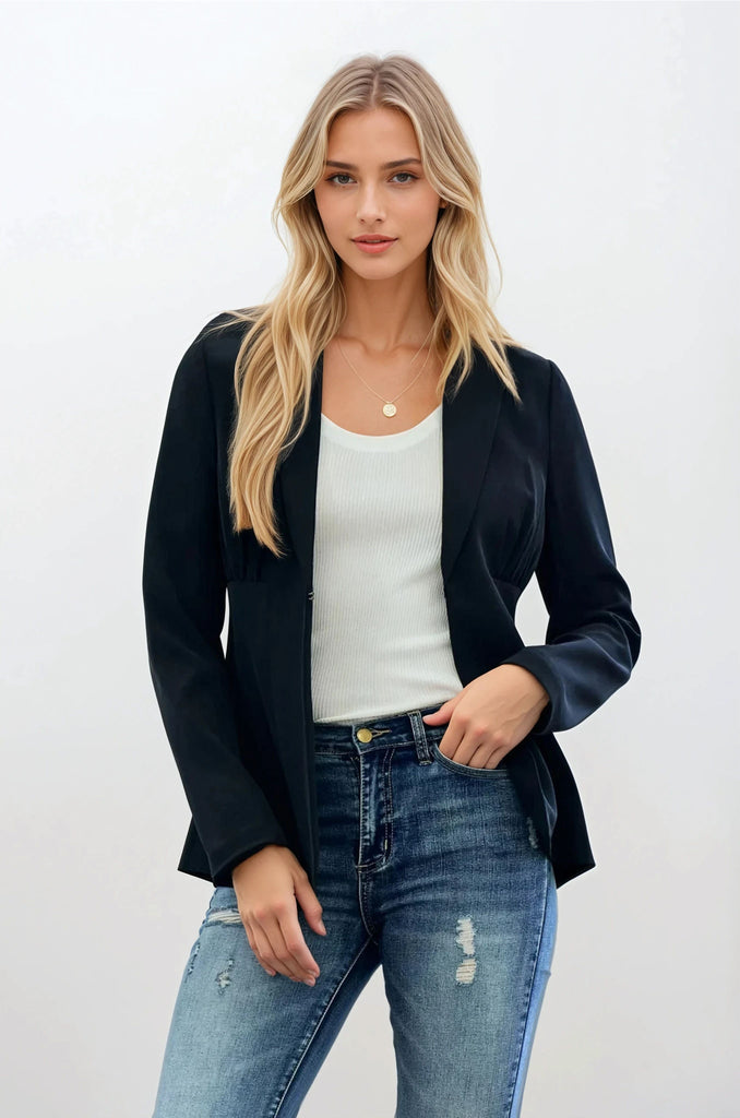 Black Cinched Blazer