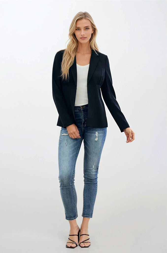Black Cinched Blazer