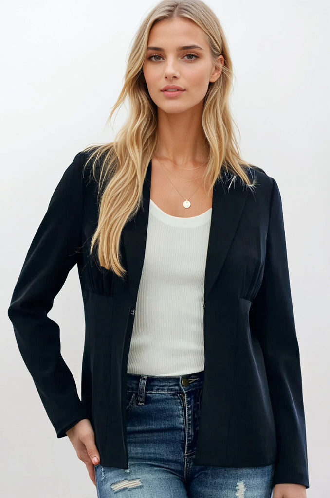 Black Cinched Blazer